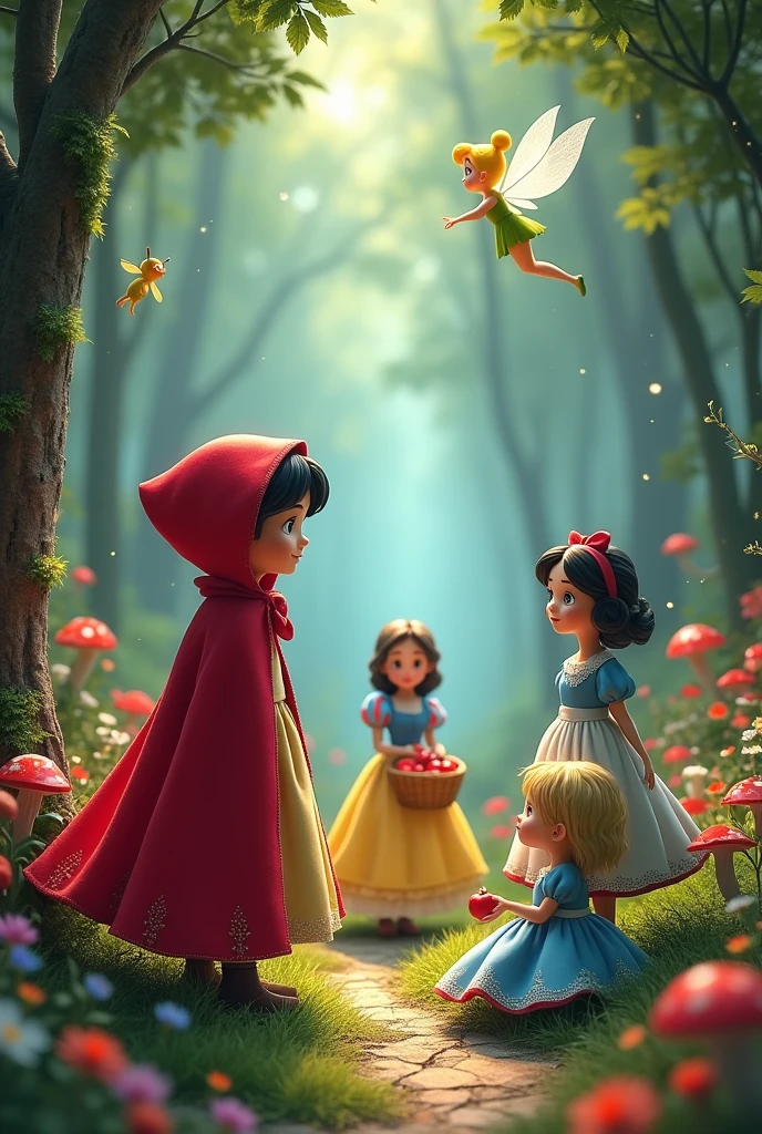 little red riding hood, snow white, alice, FAIRY TINKERNEL