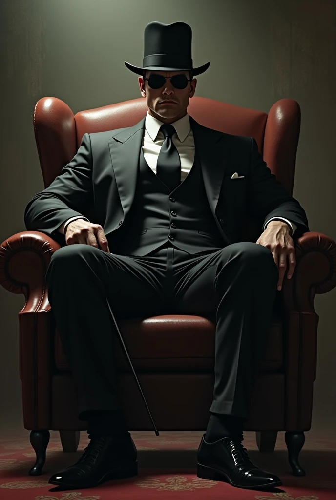 (8k, raw photo, ultra-detailed, masterpiece), italian mafia boss sitting in a dark and luxury office, in the dark office room, wearing gucci suits, angry, violent, competition, negotiation, cinematic lighting, shot on wide angle lens