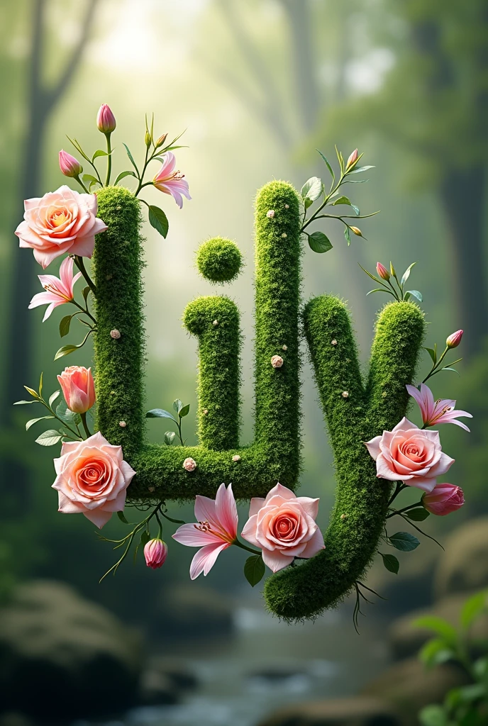 Generate an image where the name Lily appears with a very very beautiful decoration