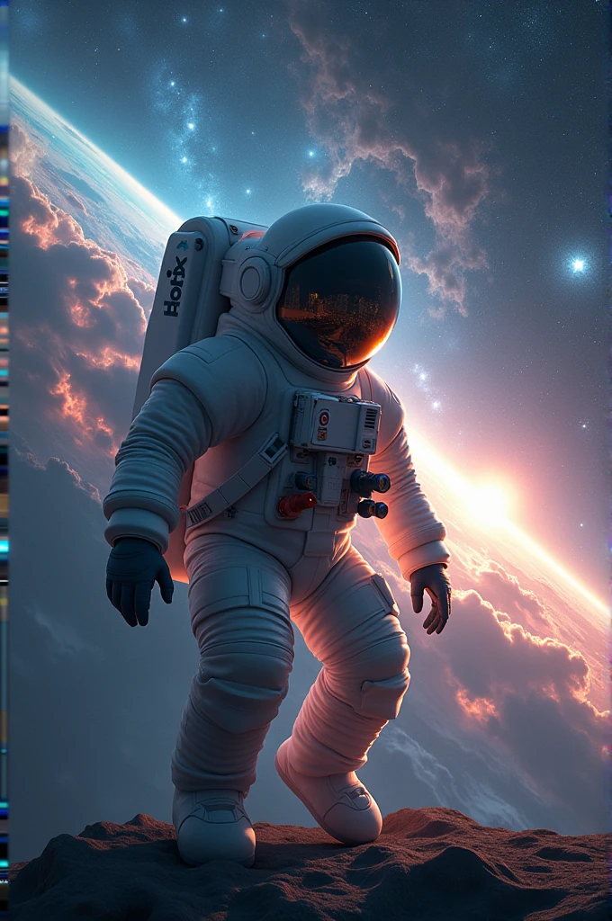 high quality, 8K Ultra HD, Astronaut, sharp quality, space, universe, planets, 3d, realistic 