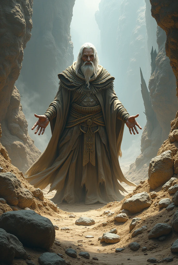 Earth WizardDescription: A wizard who manipulates the earth to create obstacles on the battlefield., blocking the path of enemies and causing damage to anyone who tries to cross.