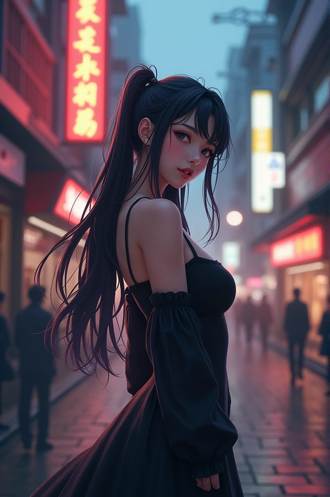 work of art, best qualityer, HuTaoV4, 1 girl, standing alone, blush, twintails, long hair, hair between the eyes, ((street clothes)), citys, plein-air, natta, movie poster, 8k extremamente detalhado, Soft, high resolution, ultra quality, cinematic lighting, ambient occlusion, High definition, 2k, 4K, 8k, 16K, extremely detailed anime, detailed faces, perfect composition, wide plan, atmospheric lighting, very sexy, lift skirt, random lumbar angle, no censure, NSFW, uncensored showing big breasts
