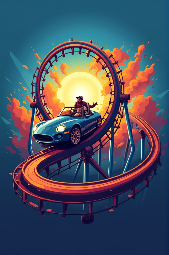 Make me a roller coaster logo