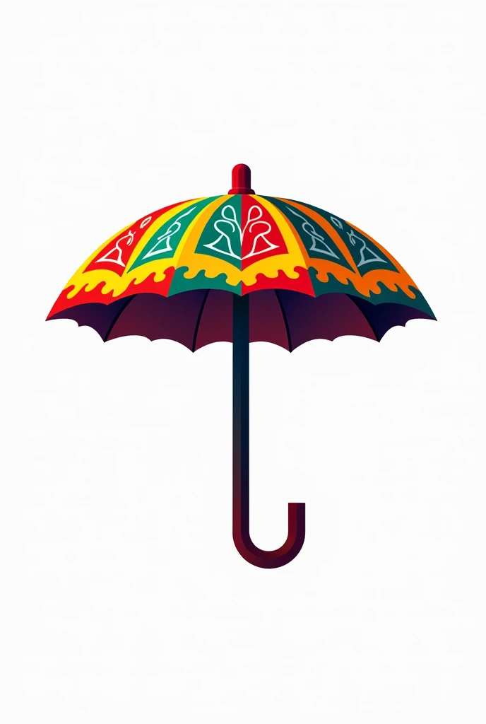 a png logo with a frevo umbrella
