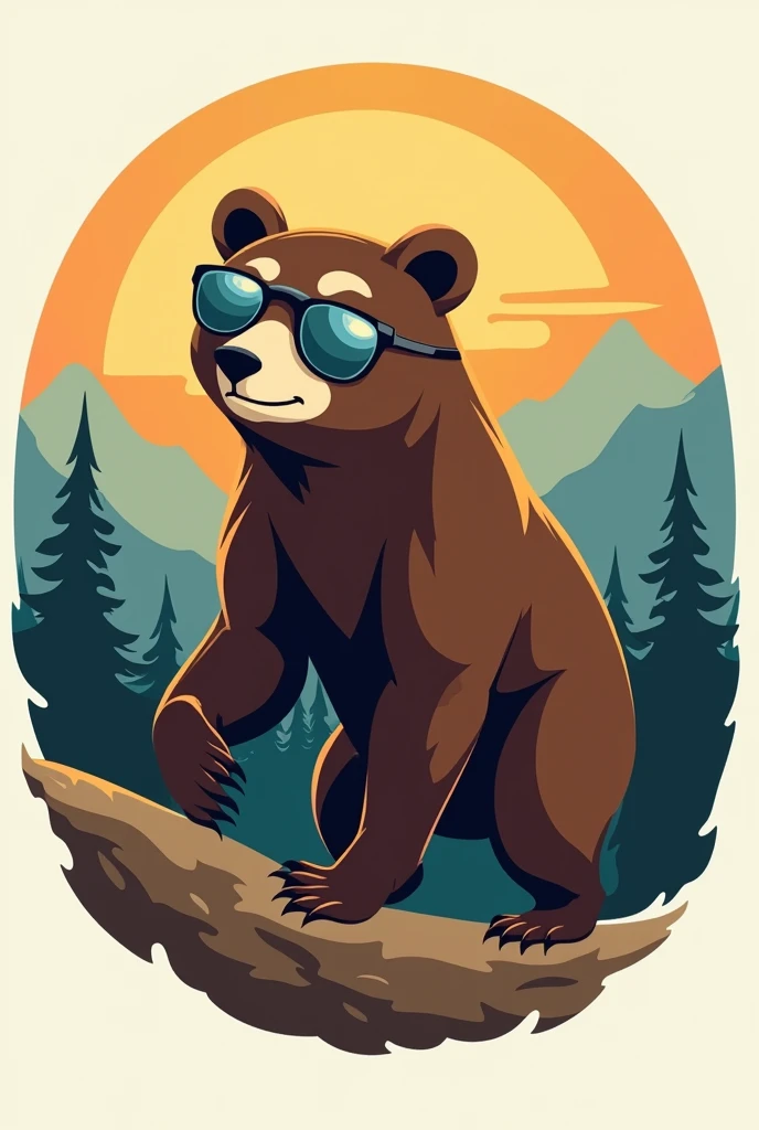 Spectacled bear logo on a trip