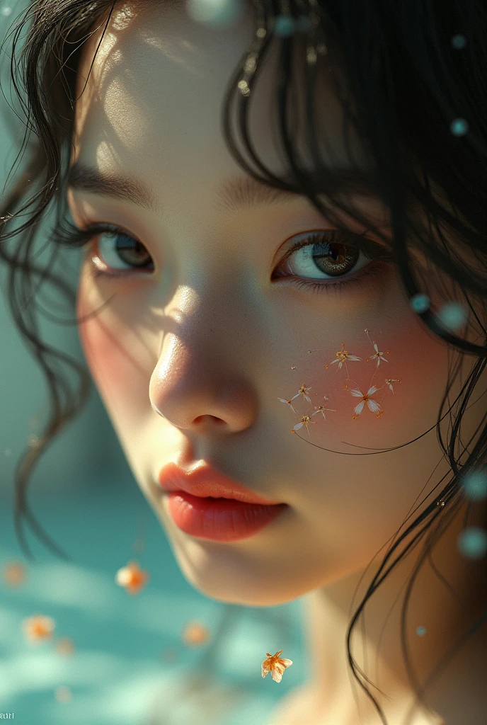 a woman with beautiful detailed eyes, beautiful detailed lips, extremely detailed eyes and face, long eyelashes, minimalist style art, surreal scene, fusion of world aesthetics, surreal elements, sensual SFW expression, dramatic lighting, cinematic lighting, 3D CGI rendering, BRAKE surreal and otherworldly concept, next generation artwork