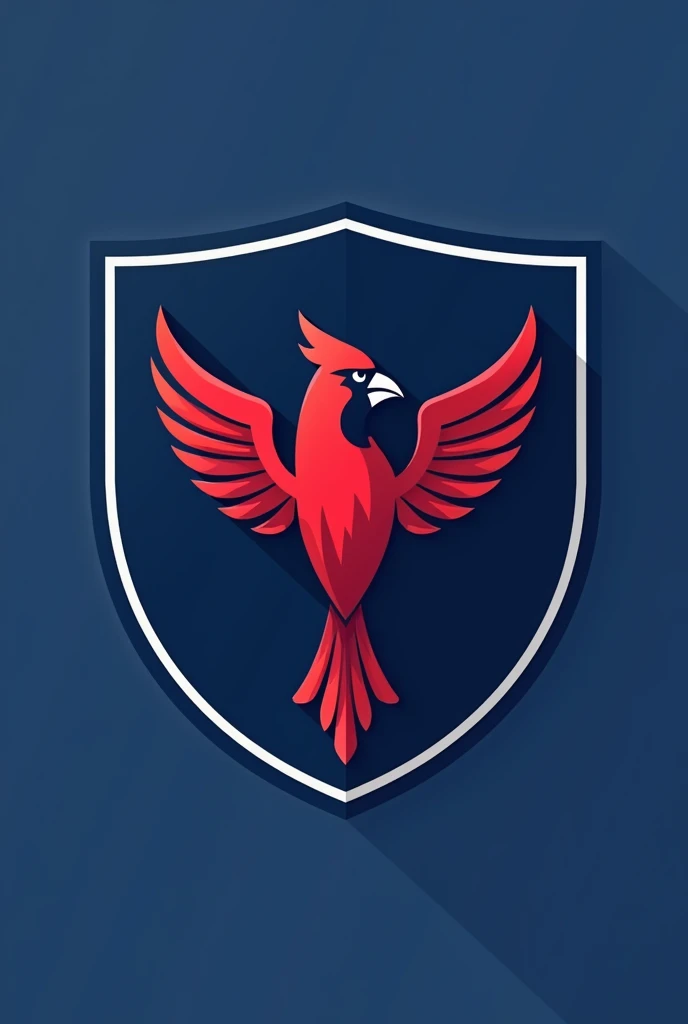 Cardinal bird logo for blue uniform shield
