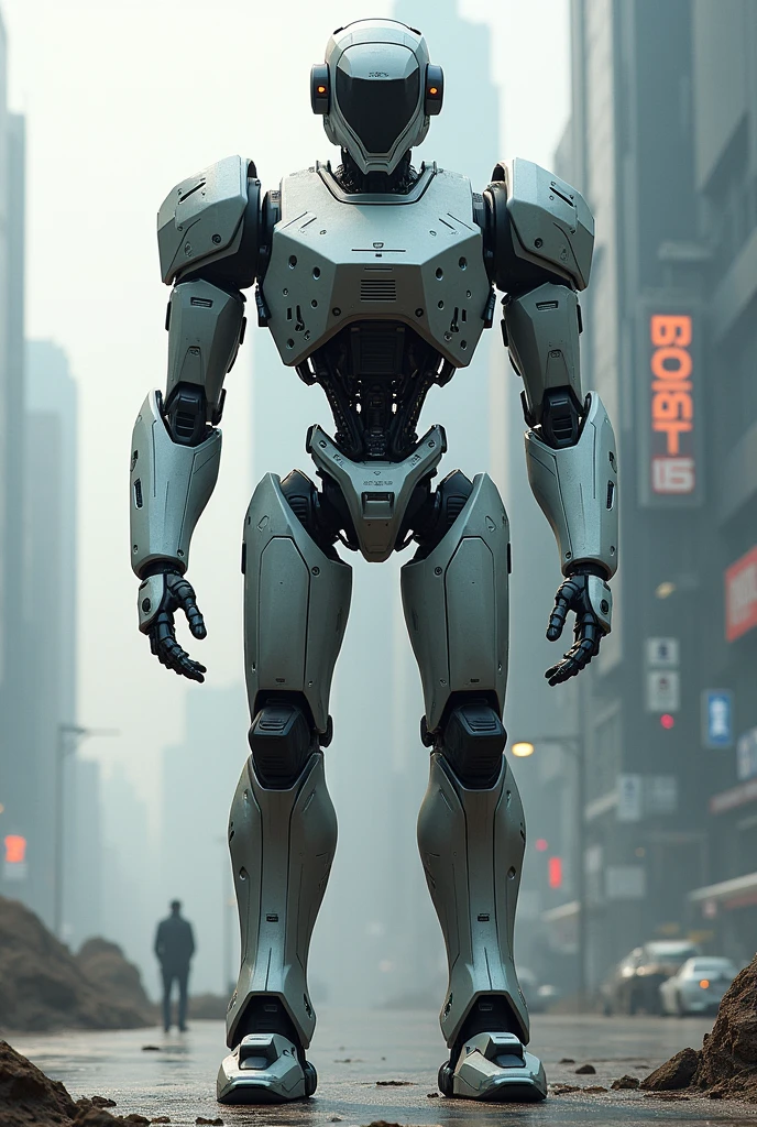 Create a 2 meter robot with 2 heads