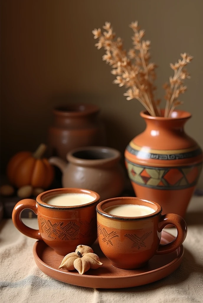 Photo with canelazo vase and glasses