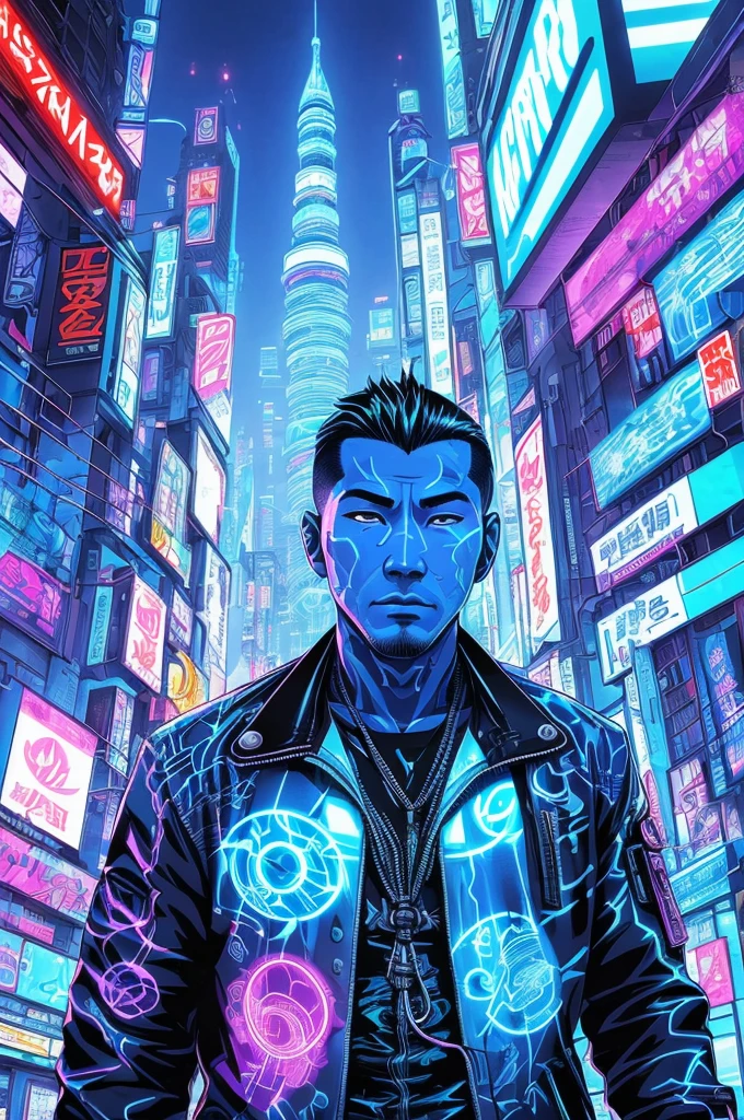 
avatar Makimark Remix Prompts Copy prompts portrait of an asian man in cyberpunk city,( swirling ink forming white and blue holograms:1.2), in the style of Aaron Horkey, neon lights, neon white, neon blue, light blue neon, (cables, implants, ciberware:1.3), ciberpunks (work of art:1.2), best qualityer, (hyperdetailed, More Detailed:1.2), high resolution textures,