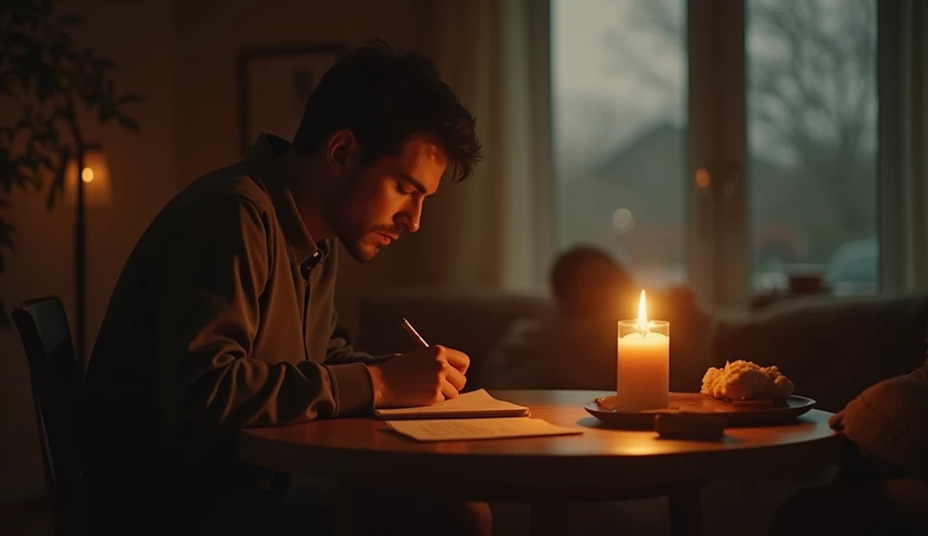Prompt: Create a dramatic, emotionally resonant video that encapsulates the journey of a heartfelt pop ballad about love, reflection, and hope. The video should weave together the themes of longing and connection through evocative visuals and poignant moments.
Setting and Action:
Opening: A dimly lit room with moonlight filtering through a window, where a man writes a letter by candlelight, embodying deep reflection and nostalgia.
Flashbacks: Softly blurred scenes of past memories—walking in a park, laughing in a café, and a serene waterfront stroll—intercut with the man gazing at a photograph, conveying a dreamlike, nostalgic quality.
Revelation: The man stands by his bedroom window at sunrise, his silhouette highlighted by the golden light of dawn, symbolizing hope and renewal.
Intimacy: A cozy living room setting where the man and his partner share a tender embrace, capturing their deep emotional bond through affectionate gestures and warm lighting.
Finale: An outdoor location at twilight with the man singing directly to the camera while the woman stands nearby, illuminated by soft fairy lights, emphasizing the romantic and intimate connection.
Visual and Emotional Style:
Mood: The video should evoke a powerful mix of nostalgia, love, and hope, capturing the essence of the song’s emotional depth.
Color Palette: Use warm, soft tones with golden and twilight hues to enhance the intimate and romantic atmosphere.
Lighting: Employ diffused and ambient lighting to create a sense of warmth and emotional resonance, with soft focus and gentle transitions to highlight key moments.
Music Integration:
Sync the visuals with the song’s emotional highs and lows, ensuring that each scene complements the narrative and mood of the ballad, reinforcing the themes of connection and reflection.
This single prompt aims to capture the full emotional spectrum of the song, blending the elements of love, memory, and hope into a cohesive and impactful visual experience.