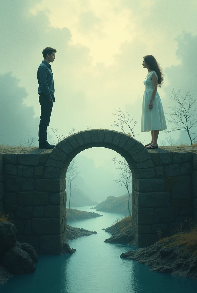 Book cover for romantic-friendship book cutting the bridge