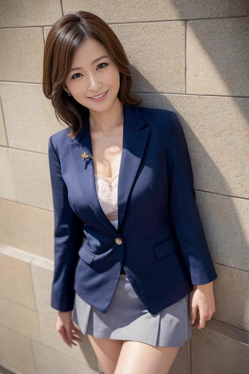 Beautiful Japanese Women、Beautiful mature woman、Classy sex appeal、sexy、cotton tight skirt、blazer、Perfect lighting、beauty、透明なbeauty、8KHigh resolution、Beautifully trimmed feet、panties、beauty in natural light、High resolution、Realistic、masterpiece、Gravure quality、5. Madame.、good、sexyな胸元、panties、Smiling Kindly、smile、suit、Leaning against a wall、Beautiful feet、cotton tight skirt、good、Beautiful breasts、sexyでBeautiful feet、blazer、panties、