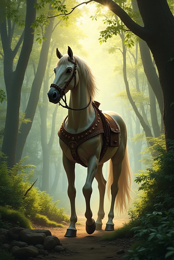 Beautiful Centaur、((Beautiful half-man, half-horse:1.3))、Patrolling the forest、bow in hand、Western-style equipment