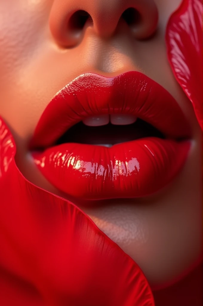 Plein de rouge a lèvres pour photo de couverture mym