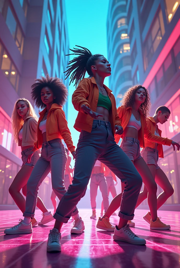 Create an image of the Shympony trend from tik tok