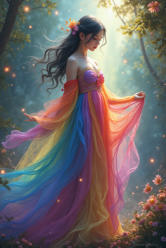 dressed in rainbows