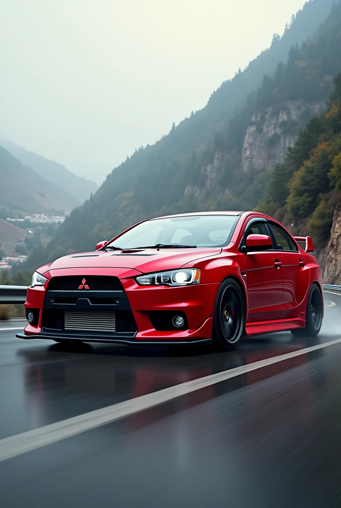 Lancer evolution 8 red 