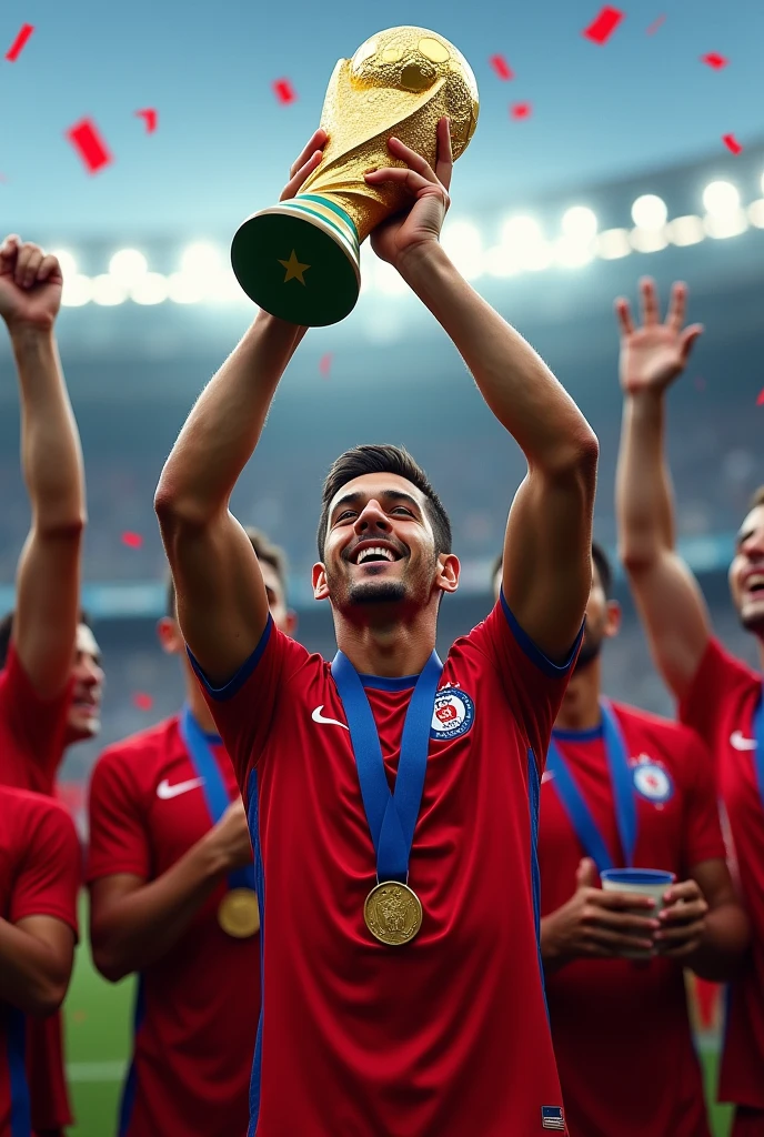 Alexis Sanchez, Chilean national team player, wins the World Cup