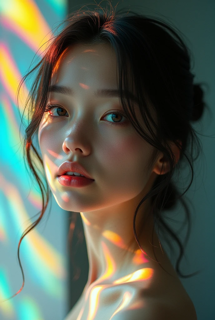 chromatic aberration, 1girl