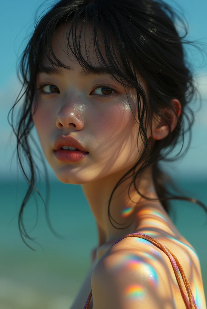 chromatic aberration, 1girl