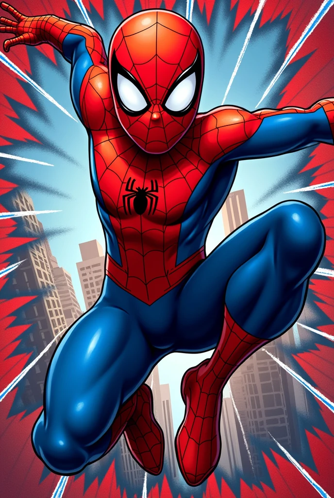Spiderman themed first birthday invitation 
