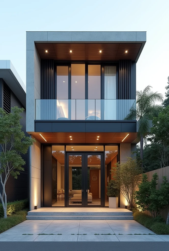 Make a facade for a modern house