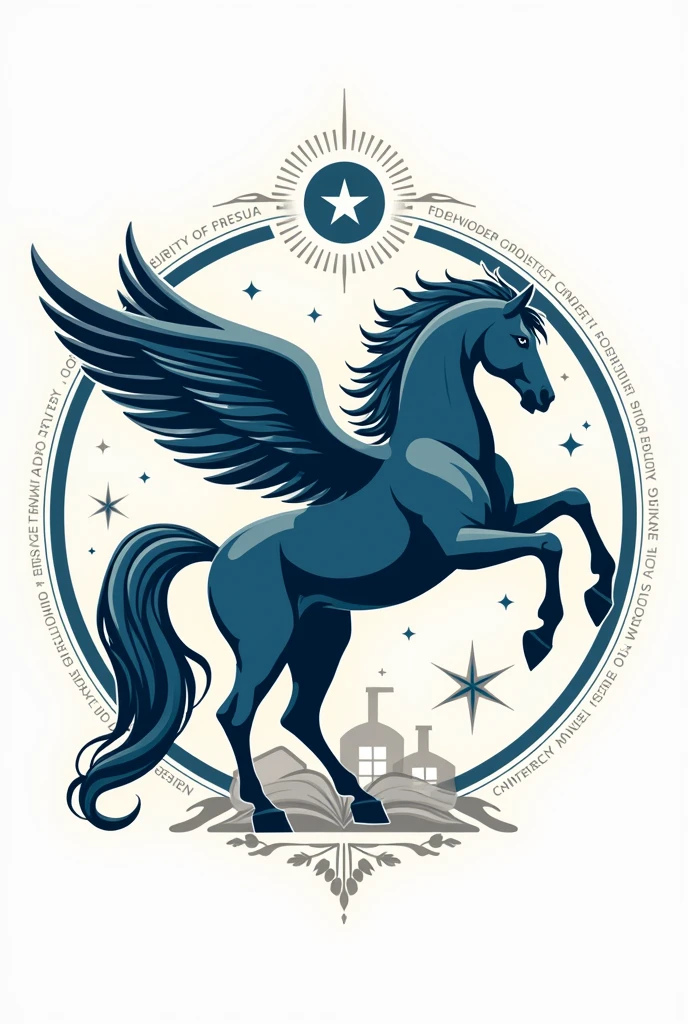 Logo for promotion of Pegasus graduates where the bachelor of sciences is reflected, Values