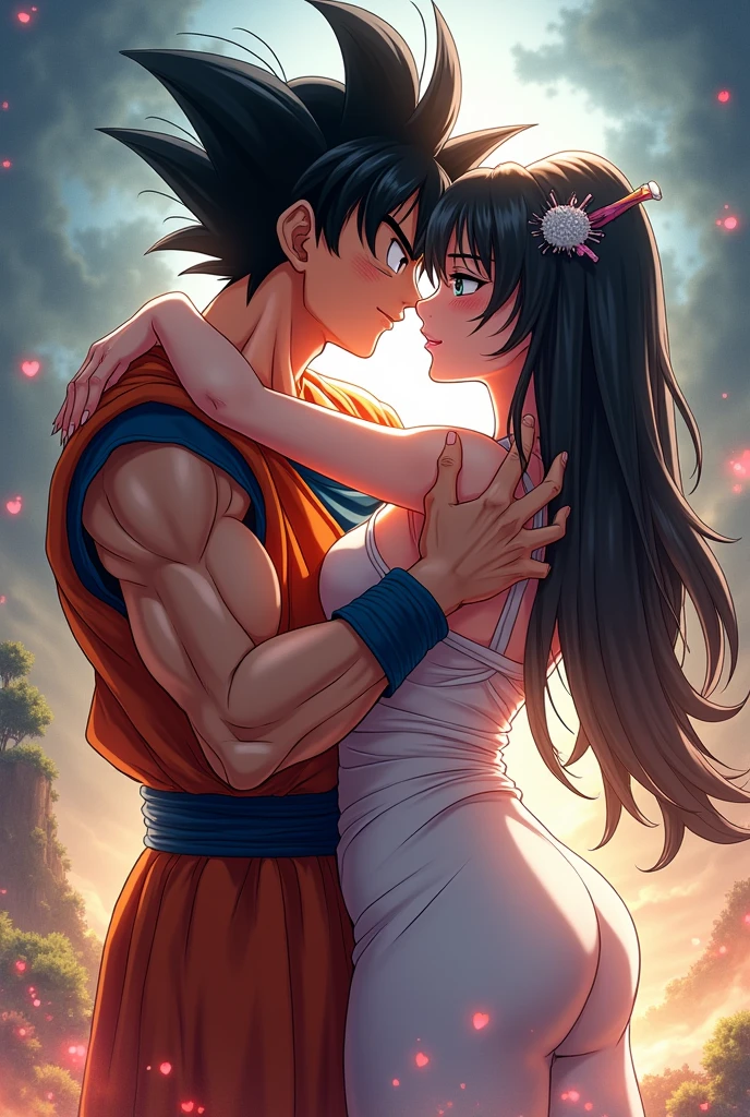 son goku kissing akeno himejima