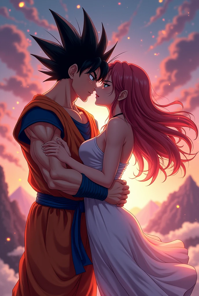 son goku kissing akeno himejima