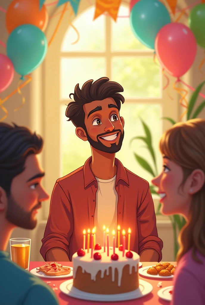 Create happy birthday image for Adil my Brother