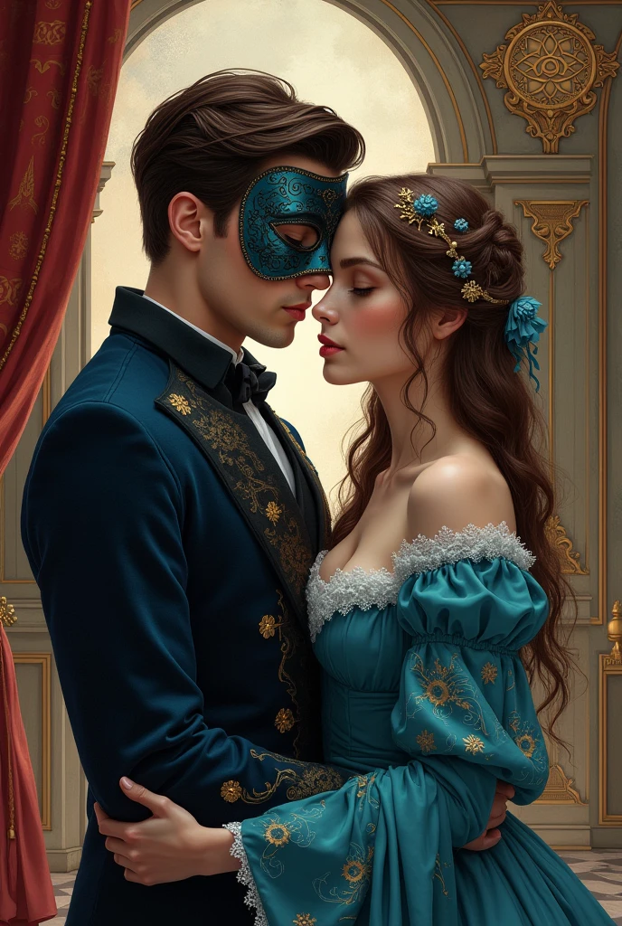 Create a romance cover. Anime masked handsome Male and female
Historical Fantasy Romance
Young Adult
Paranormal Romance
Royal Court Fantasy