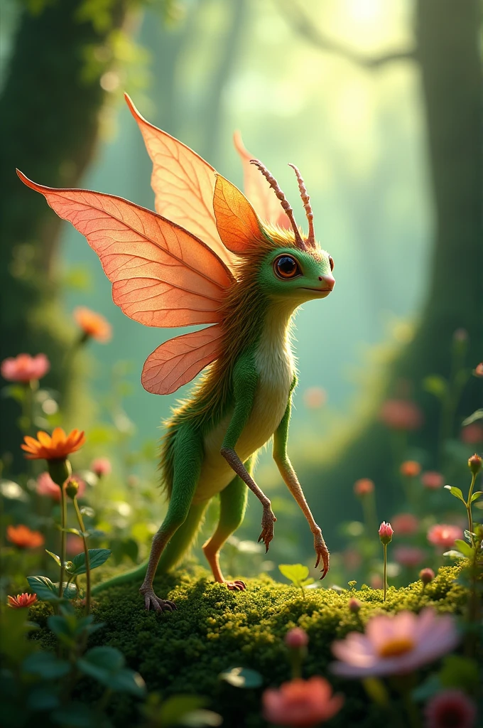 Image of a , grown in the forest, which drank nectar and ate flower pollen