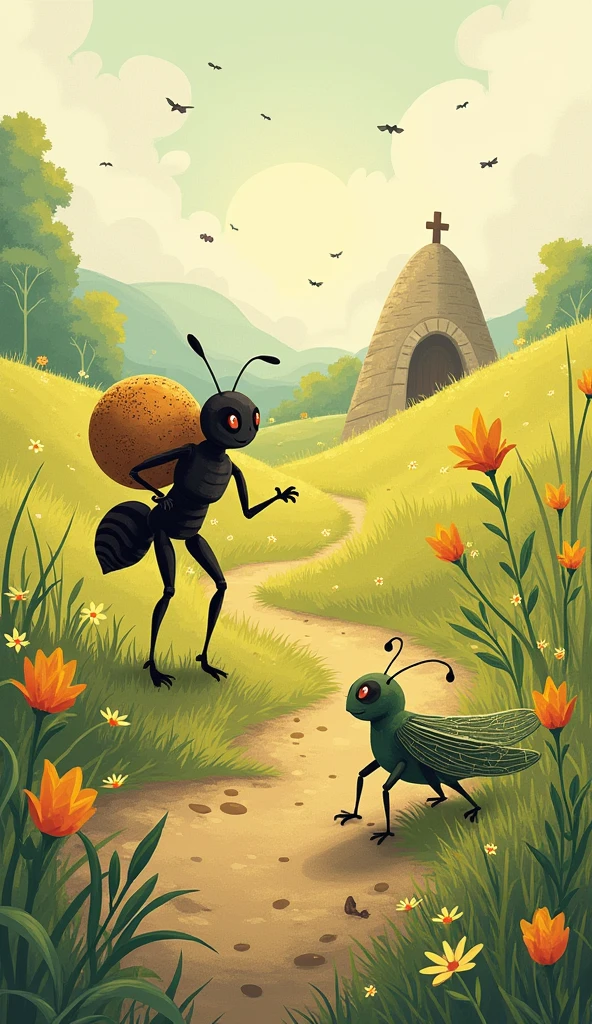 The grasshopper and the ant legend