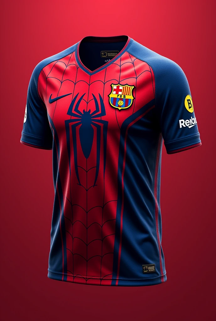 Barca jersey new creative design , inspired by Spider-Man’s design