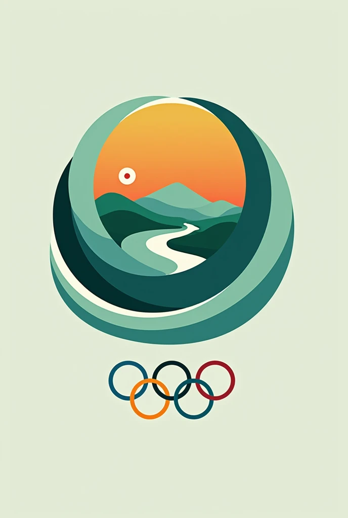 Logo from the 70s, 80s and 90s with environmental and sports themes 2024 without background