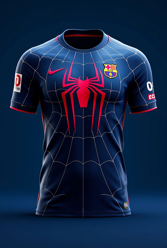 Barca jersey new creative design , inspired by Spider-Man’s web design