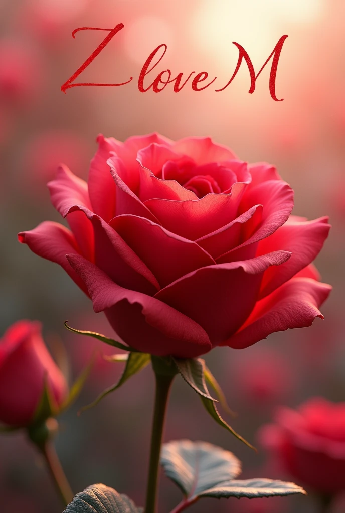 Red rose and Z love M
