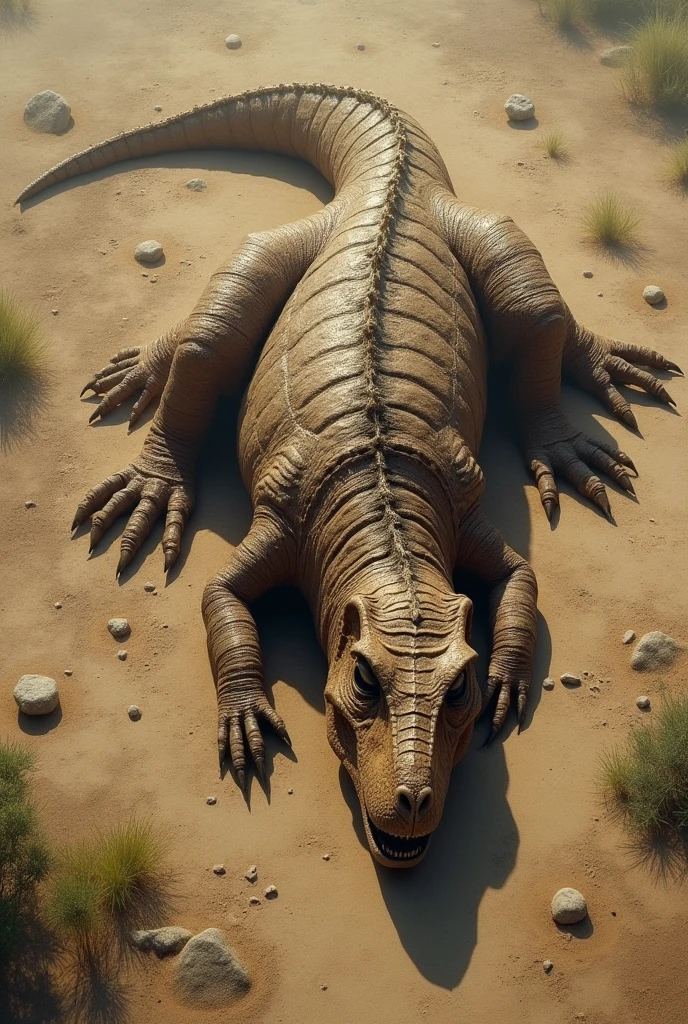 starving lying dinosaur