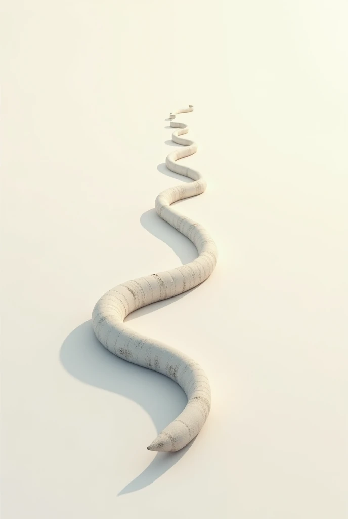 curved arrow in the shape of a worm for a timeline