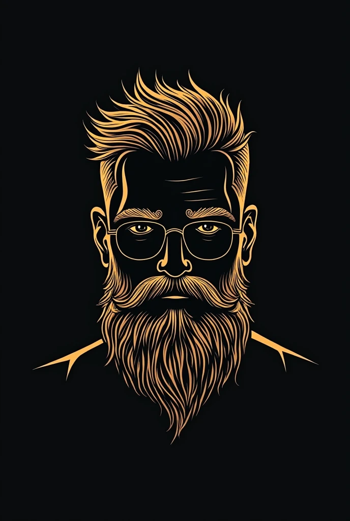 Crea un logo para una barbería que es para mí me llamo Yael 💈 y que predominen el color negro y el plateado o negro y dorado, but urban and elegant style