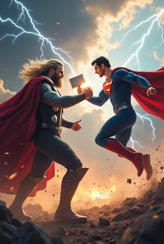 Thor vs super Man 