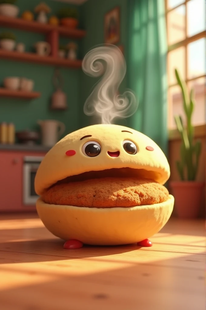 Animated stuffed arepa