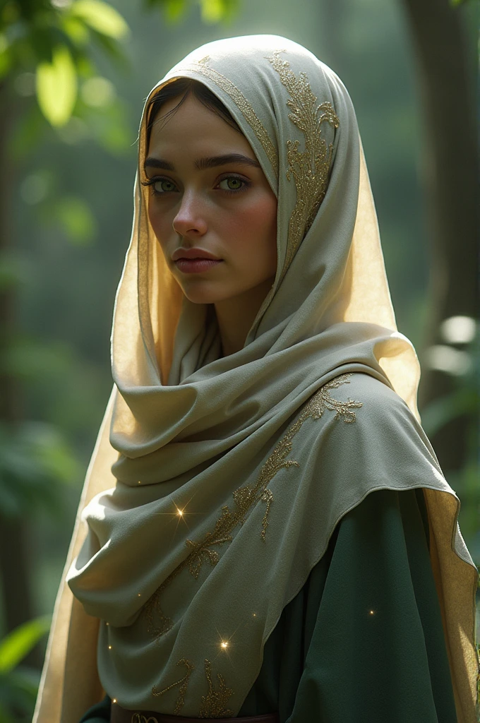 A female elf with full hijab