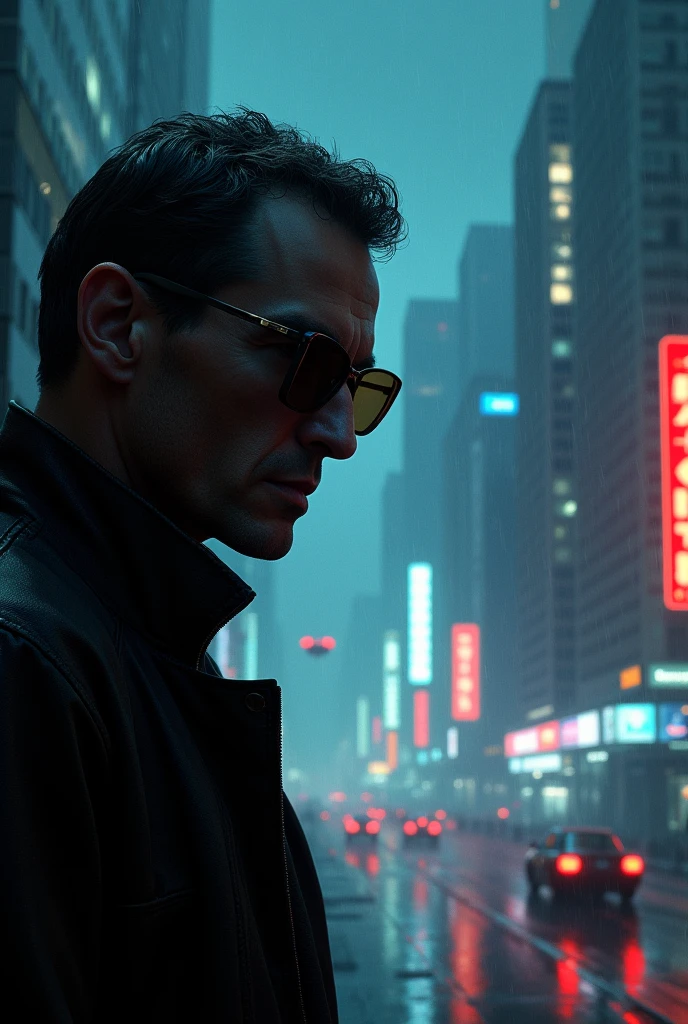 Recreate the 1982 Blade Runner banner, only horizontally