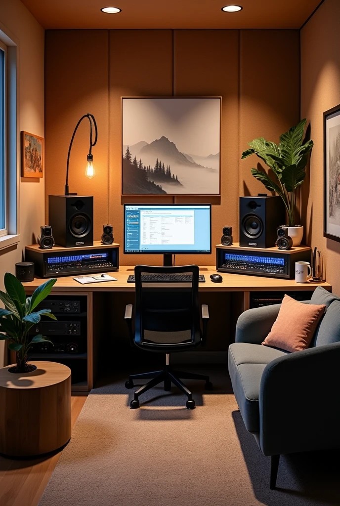 a room to produce a podcast