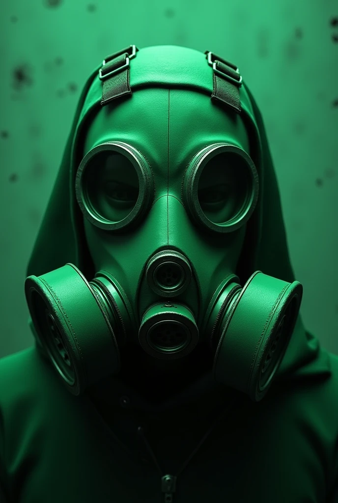 Gasmaske, in Poison green, nur maske