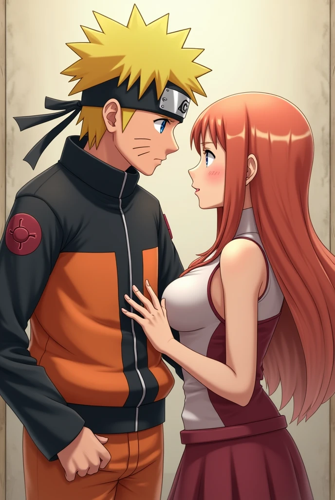 Naruto Uzumaki groping Hinata Hyuuga&#39;s breasts