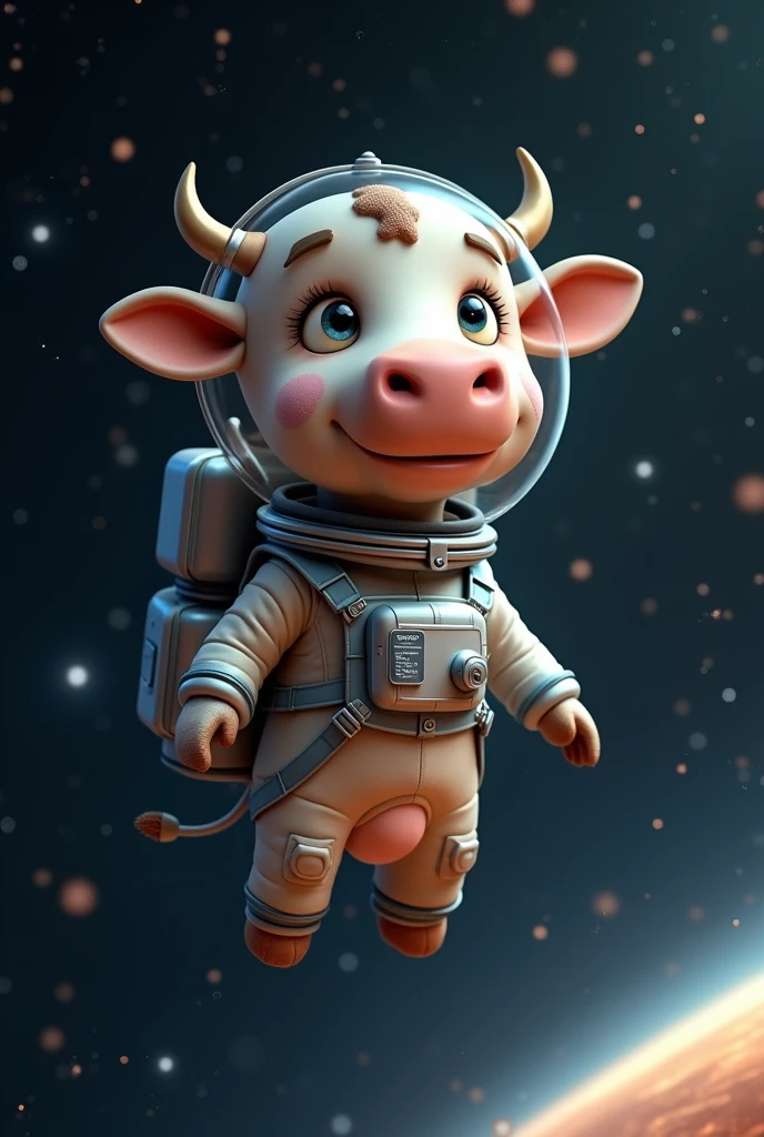 An astronaut cow 