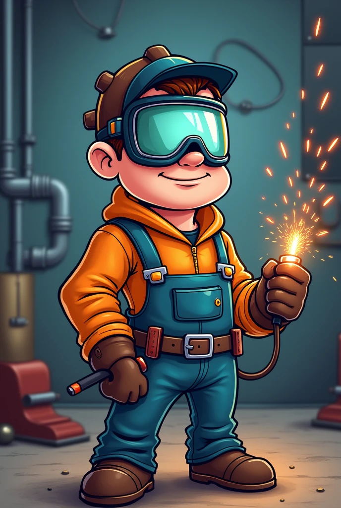 Cartoon image for welder logo